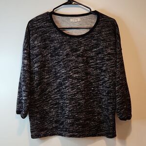Madewell Sweater Pullover 3/4 Sleeve 100% Cotton Women's Size Large EUC NICE!